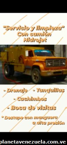 Servicio de limpieza y destape con equipo hidrojet