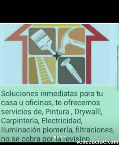 Se ofrece trabajo de pintura , plomería , remodelación para casa , apartamento , local, oficina , galpones.
