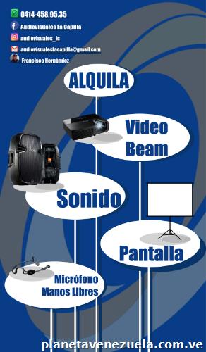 Alquiler de Sonido Video Beam Pantallas estructuras Fotografía Video Redes
