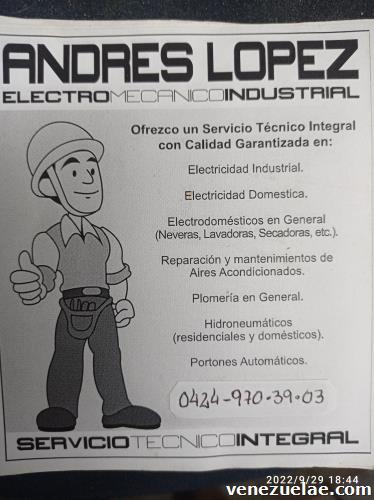 Andrés lópez. Servicio técnico integrar