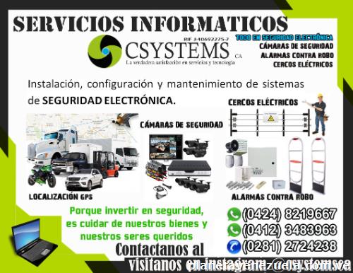 Instalación y mantenimiento de cámaras, alarmas y cercos eléctricos