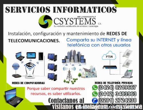 Instalación y mantenimiento de redes, cableado estructurado, Wifi, servidores y mas