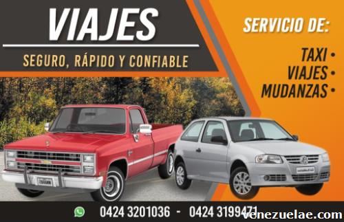 Servicio de transporte en Pick Up. Viajes, fletes, mudanzas.