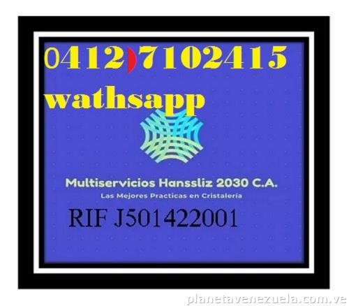 Reparación de ventanas de aluminio panorámicas puertas de ducha ''multiservicios Hanssliz 2030 C. A Rif J-501422001 Teléfonos 0412 7102415 el hatillo los naranjos cafetal chuao chacao