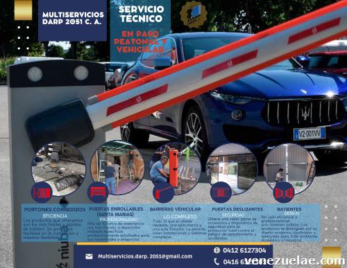 Servicios en Paso Peatonal y Vehícular