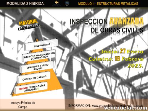 Curso Inspección Avanzada de Obras Civiles - Módulo I: Estructuras metálicas.