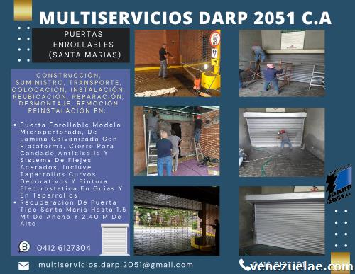 10 Enrollable Motores Para Puertas, Portones O Rejas (tipo Santa Marías): Suministro, Transporte, Colocación, Instalación, Reubicación, Reparación, Desmontaje, Reinstalación