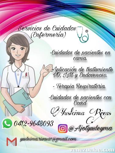 Ofrezco servicio de enfermería a domicilio