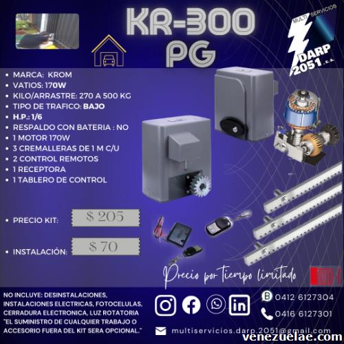 Kr-300pg: Kit Motor Corredizo