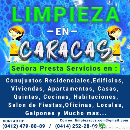 Señora de limpieza en caracas0412 479 88 89