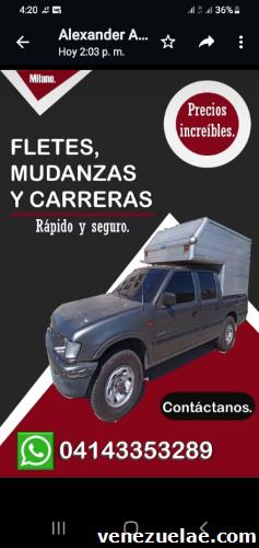 Se realizan fletes viajes