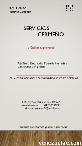 Servicios General de construcción y mantenimiento.