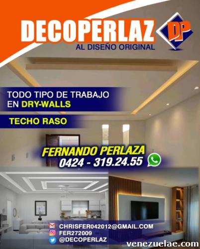 Decoperlaz. Todo en Drywall y techos razos