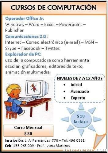 Curso De Computación Para Niños De 7 A 12 Años En Caracas Distrito Capital