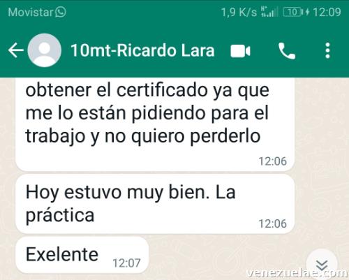 Curso operador de montacargas. Maracay Edo Aragua