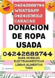Donaciones 04242689744 Caracas Caritas
