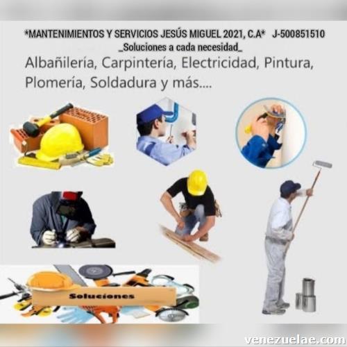 Mantenimientos y servicios Jesús Miguel 2021 C. A