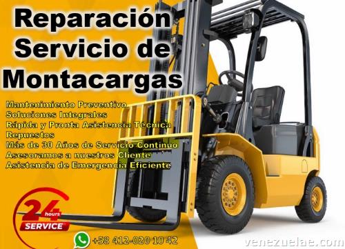 Reparación y mantenimiento de montacargas