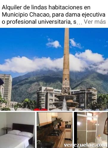 Alquiler de habitaciones en Municipio Chacao