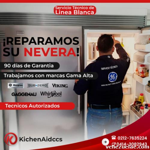 Servicio técnico de Neveras a domicilio en Caracas