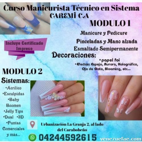 Cursos Manicurista Técnico en Sistemas de uñas