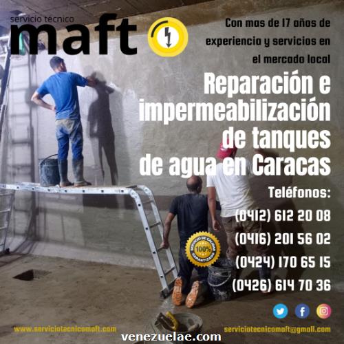 Reparación Impermeabilización de tanques Caracas
